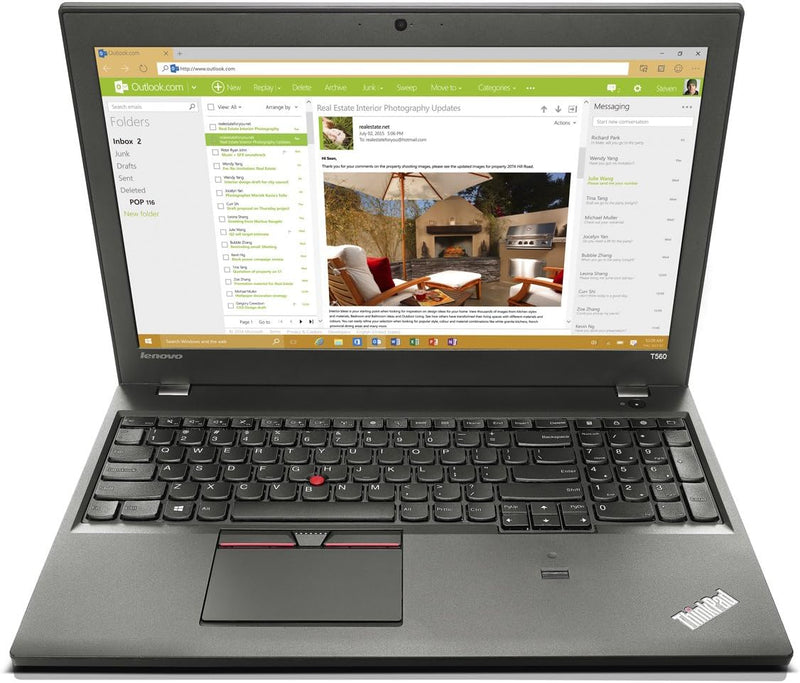 Lenovo ThinkPad T560 Intel Core i7-6600U Laptop Windows 11 (Refurbished)