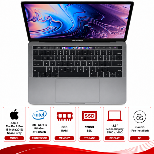 Apple MacBook Pro (2019) Intel Core i5 Laptop macOS (Refurbished)