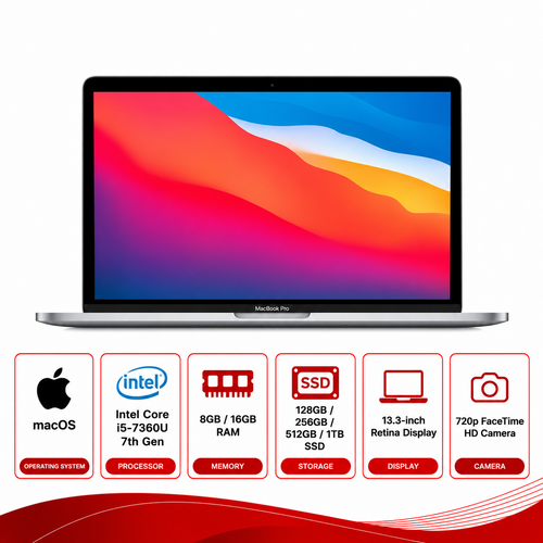 Apple MacBook Pro (Mid-2017) Intel Core i5-7360 Laptop macOS (Refurbished)