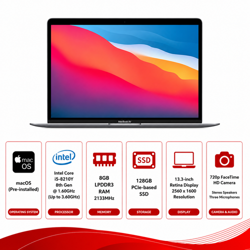 Apple MacBook Air (2018) Intel Core i5-8210 Laptop macOS (Refurbished)
