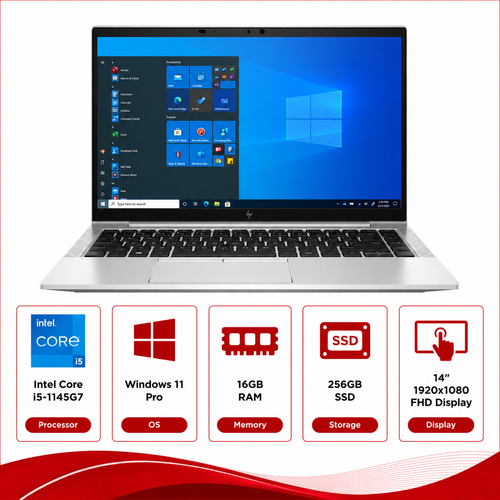 HP EliteBook 840 G8 Intel Core i5-1145G7 Touchscreen Laptop Windows 11 Pro (Refurbished)