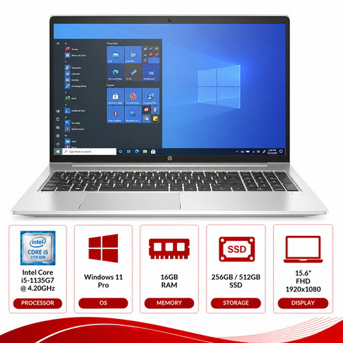 HP ProBook 450 G8 Intel Core i5-1135G7 Laptop Windows 11 (Refurbished)