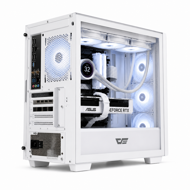 Custom White Gaming PC Intel Core i9-13900 Windows 11 Pro