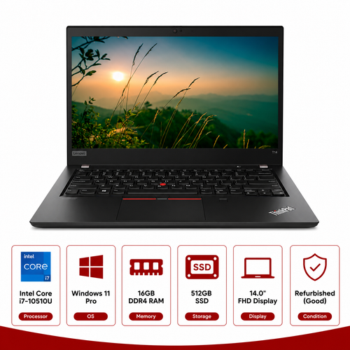 Lenovo ThinkPad T14 Gen 1 Intel Core i7-10510U Laptop Windows 11 Pro (Refurbished)