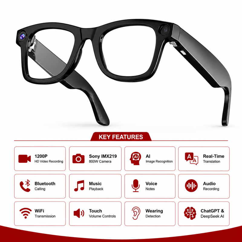 G2 AI Smart Glasses HD Camera