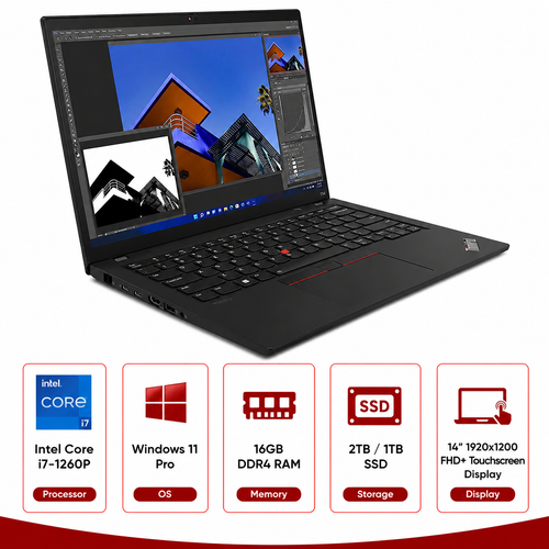 Lenovo ThinkPad T14 Gen 3 Intel Core i7-1260P Touchscreen Laptop Windows 11 (Refurbished)