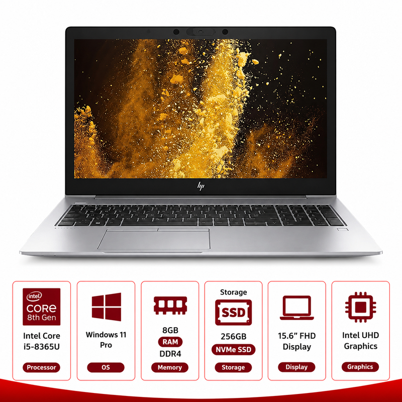 HP Elitebook 850 G6 Intel Core i5 Laptop, Windows 11 (Refurbished)