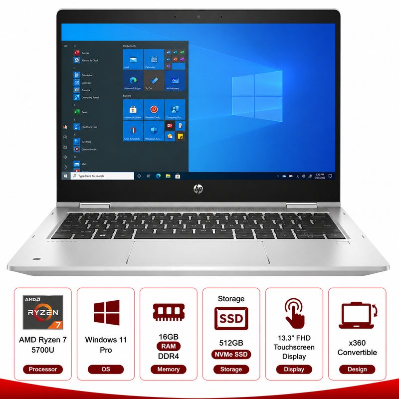 HP ProBook x360 435 G8 AMD Ryzen 7 (Refurbished)