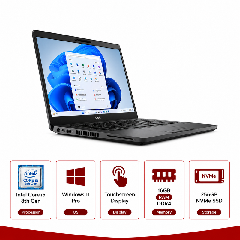 Dell Latitude 5400 Intel Core i5 8th Gen Touch (Refurbished)
