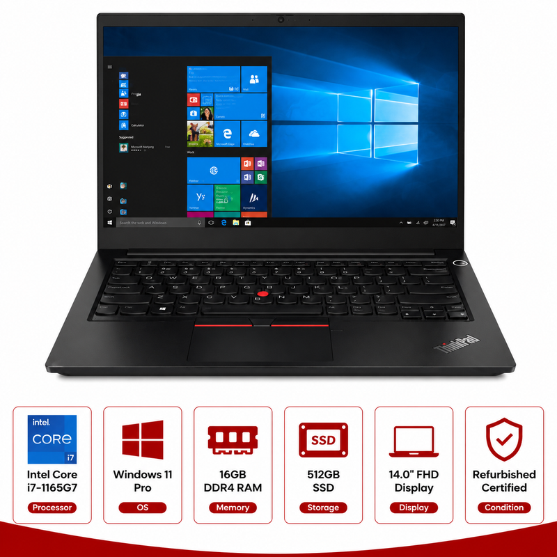Lenovo ThinkPad E14 Gen 2 Intel Core i7-1165G7 (Refurbished)