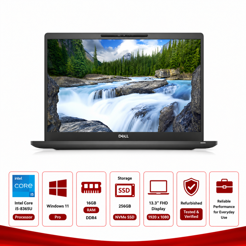 Dell Latitude 7000 7300 Core i5-8565U Laptop (2019) (Refurbished)