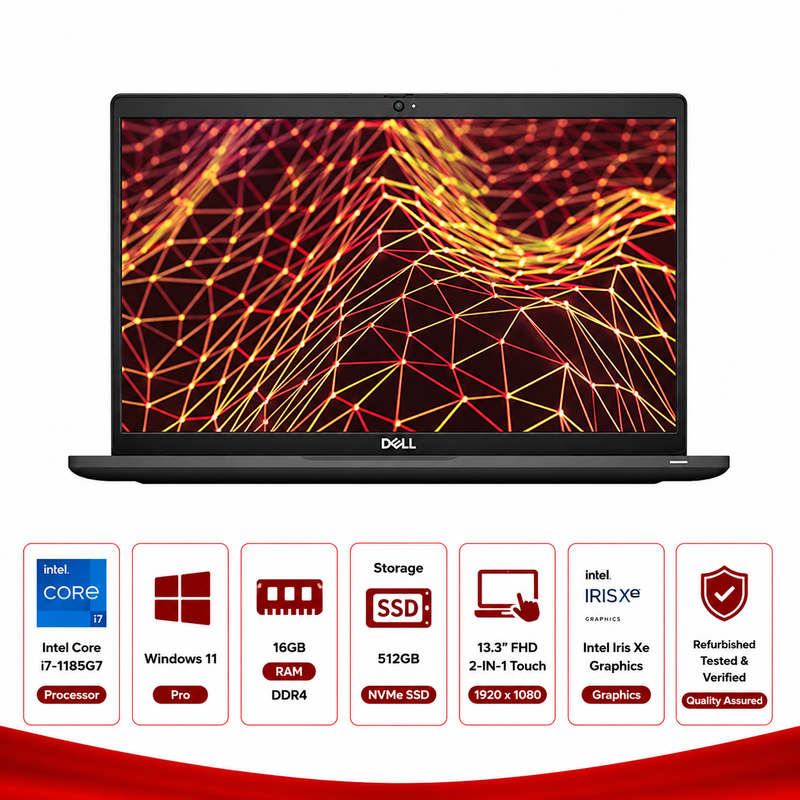 Dell Latitude 7320 Intel Core i7-1185G7 13.3 Inch FHD 2-IN-1 Intel Iris Xe Graphics (Refurbished)