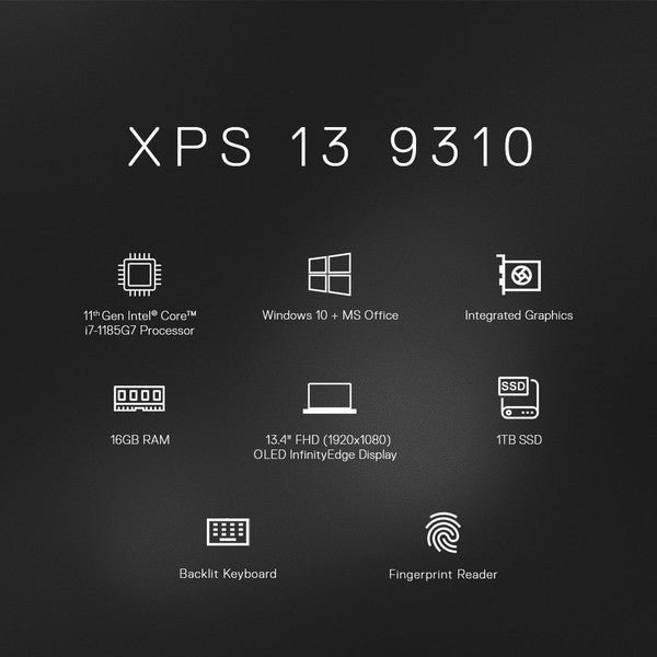 Dell XPS 9310 Intel Core i7 11th Gen Laptop (Refurbished)